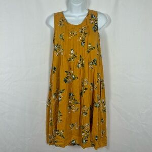 Sonoma pleated sleeveless dress pockets S